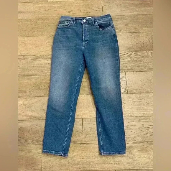 Re/Done Denim - RE/DONE 90s High Rise Ankle Crop Jeans Worn Indigo Size 32